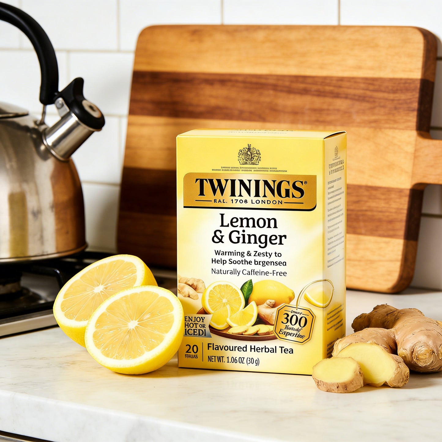 1.06 oz,0.07,1Boxed,Twinings Lemon Ginger Herbal Tea(20 Bag),Christmas gifts