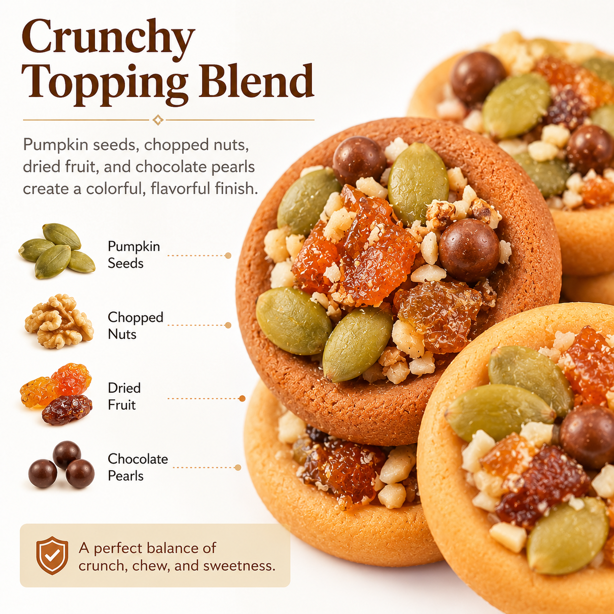 Premium Assorted Nuts & Fruit Tart Cookies - 6.8 lbs Mega Value Stock-Up Bulk Pack, Crunch Mix Pastries