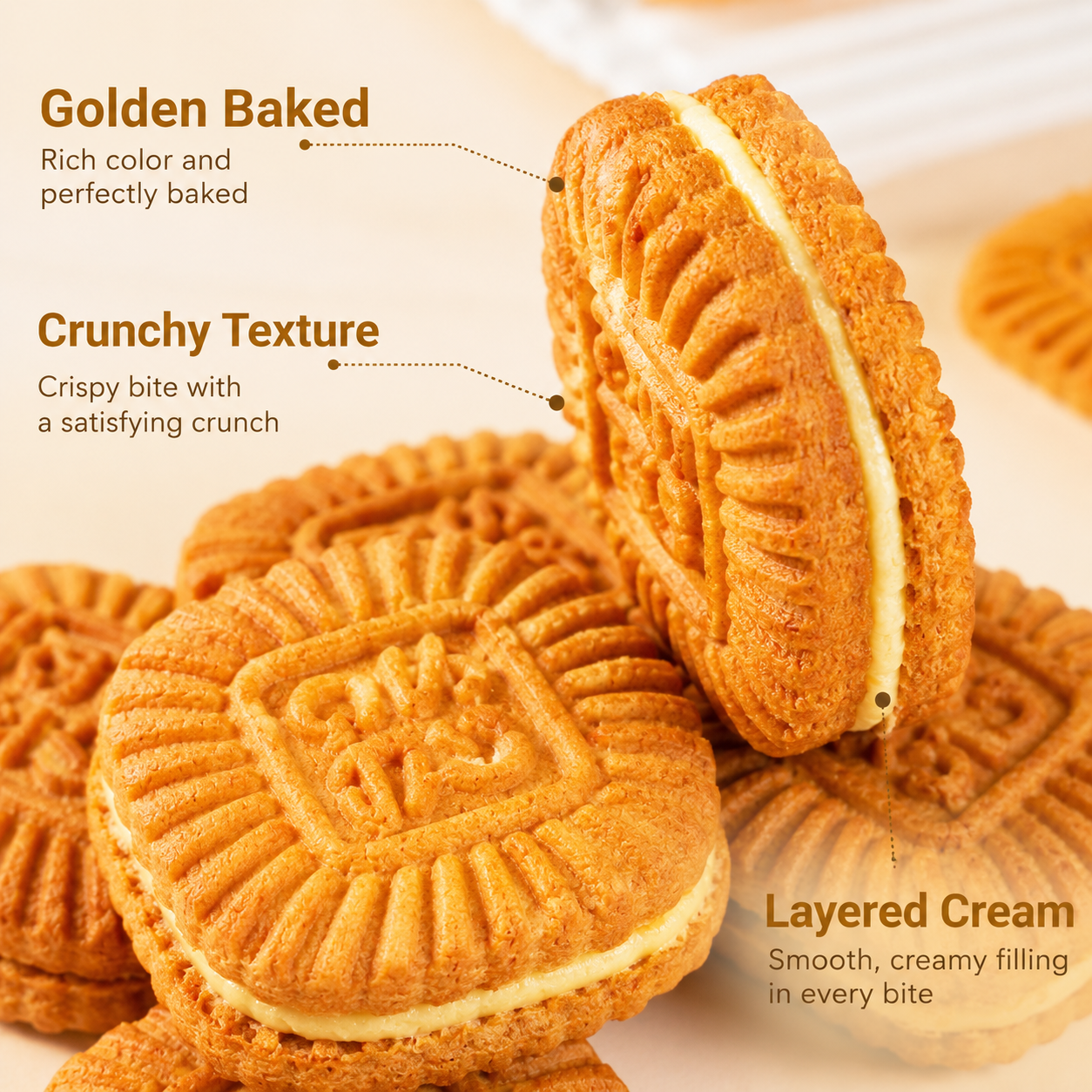 Classic Rich Cream Filled Sandwich Cookies - 7.1 lbs Mega Value Stock-Up Bulk Pack