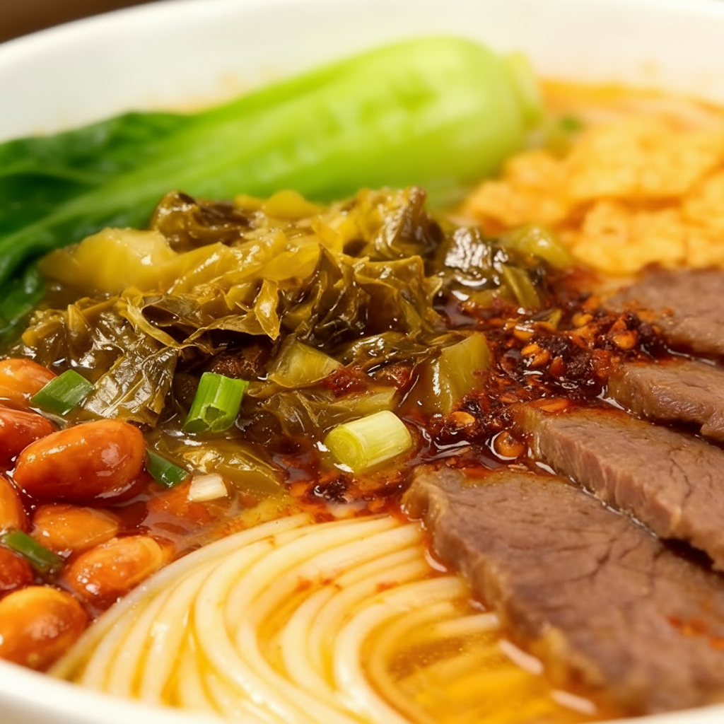 Sour Cabbage Noodle – Tangy & Spicy, Chewy Rice Noodles,Small Pot Noodles