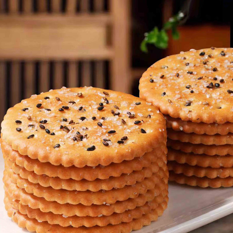 13.6oz/1Boxed(Includes 9packages) Black Sesame King Biscuits