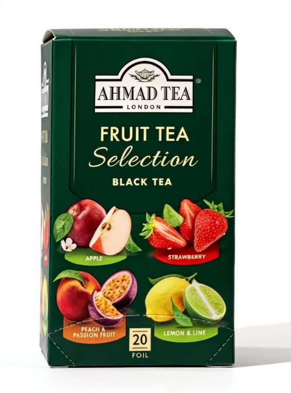 1.41 oz（1Boxed）AHMAD TEA（Yaman Tea）Fruit Tea Selection Fruity Black Tea Bags，Christmas Gifts，Christmas Snacks，New Year Snacks，Party Snacks