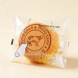 12.58oz/1bag (Includes 6 packages)[Xin Xiaoyu] Light Cheesecake,Fluffy & Moist Japanese-Style Soufflé Cheesecake, Subtly Sweet with a Milky Aroma, Individually Wrapped for a Wholesome Breakfast, Dessert