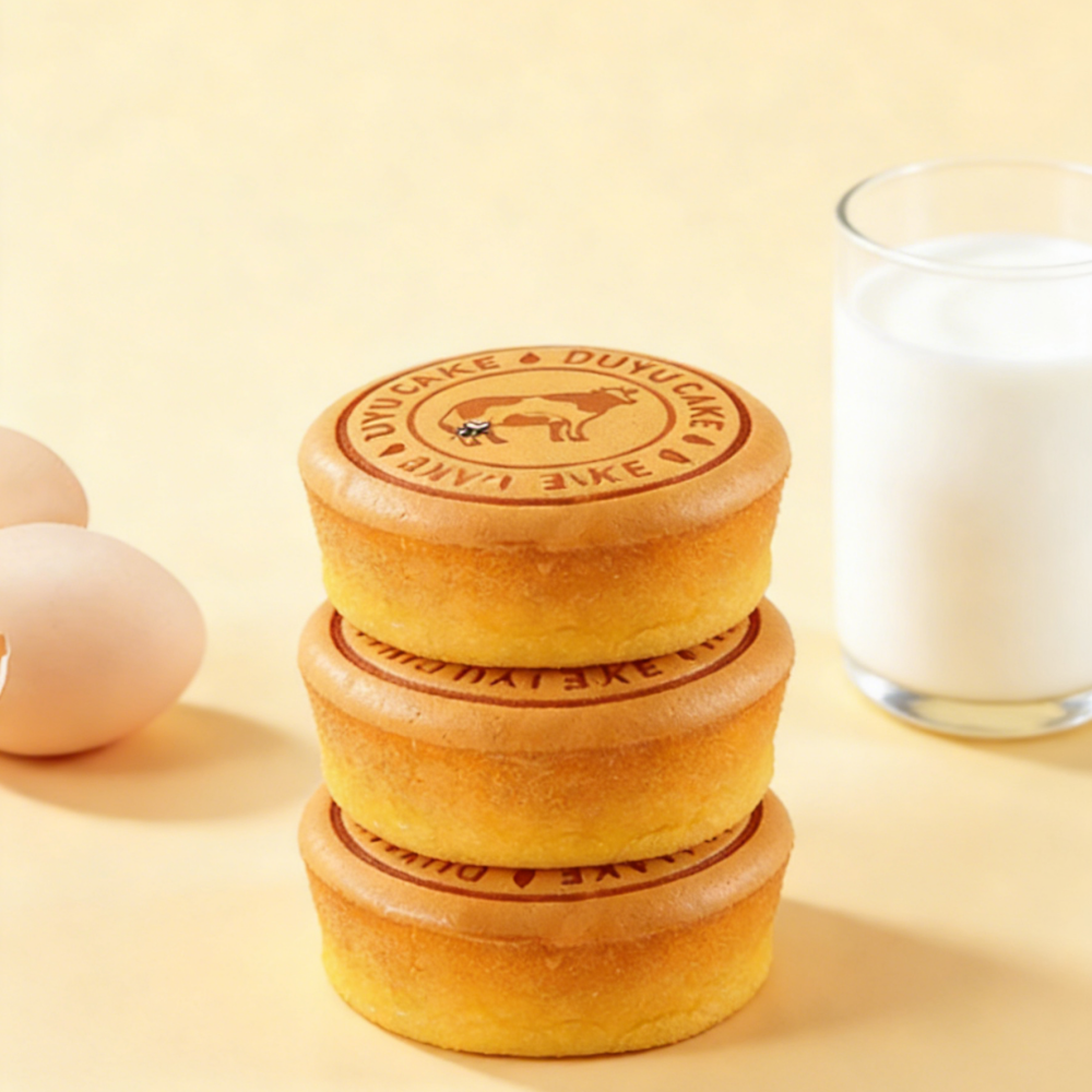 12.58oz/1bag (Includes 6 packages)[Xin Xiaoyu] Light Cheesecake,Fluffy & Moist Japanese-Style Soufflé Cheesecake, Subtly Sweet with a Milky Aroma, Individually Wrapped for a Wholesome Breakfast, Dessert