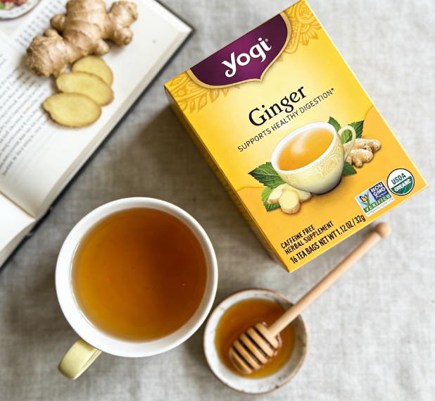 1.13 oz（1Boxed）Yogi  Ginger（Ginger）Herbal Tea	,Christmas Gifts，Christmas Snacks，New Year Snacks，Party Snacks