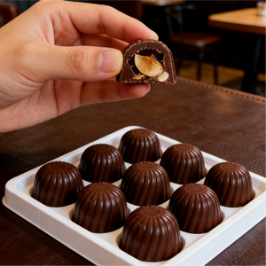 8.11oz/1boxed [Yipin Rabbit] Nutty-Filled Cocoa Butter Substitute Chocolate,Party Snacks