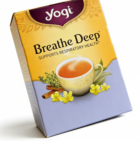 1.13 oz（1Boxed）Yogi  Breathe Deep Herbal Tea，	Christmas Gifts，Christmas Snacks，New Year Snacks，Party Snacks