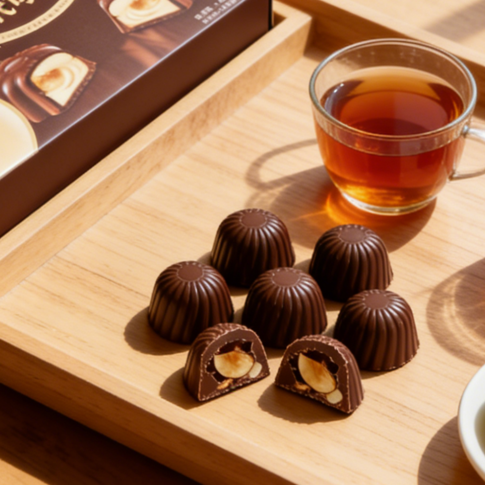 8.11oz/1boxed [Yipin Rabbit] Nutty-Filled Cocoa Butter Substitute Chocolate,Party Snacks