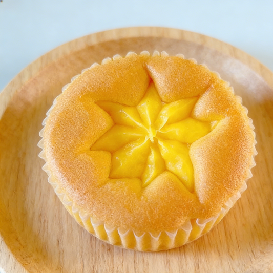 1.11LB/1bag(Includes 7 packages) Mango Flavor French Egg Tart,Tropical Sweetness Perfect for Afternoon Tea, Dessert Tables, or a Taste of Vacation