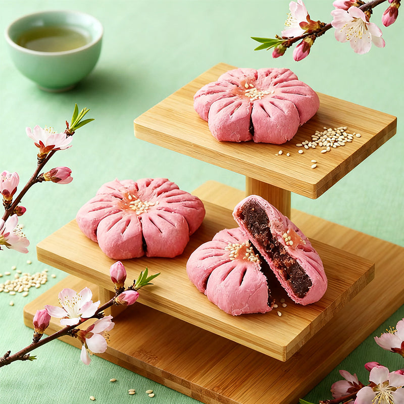 3.88oz/1bag [Lingshiwuyu] Peach Blossom Cake