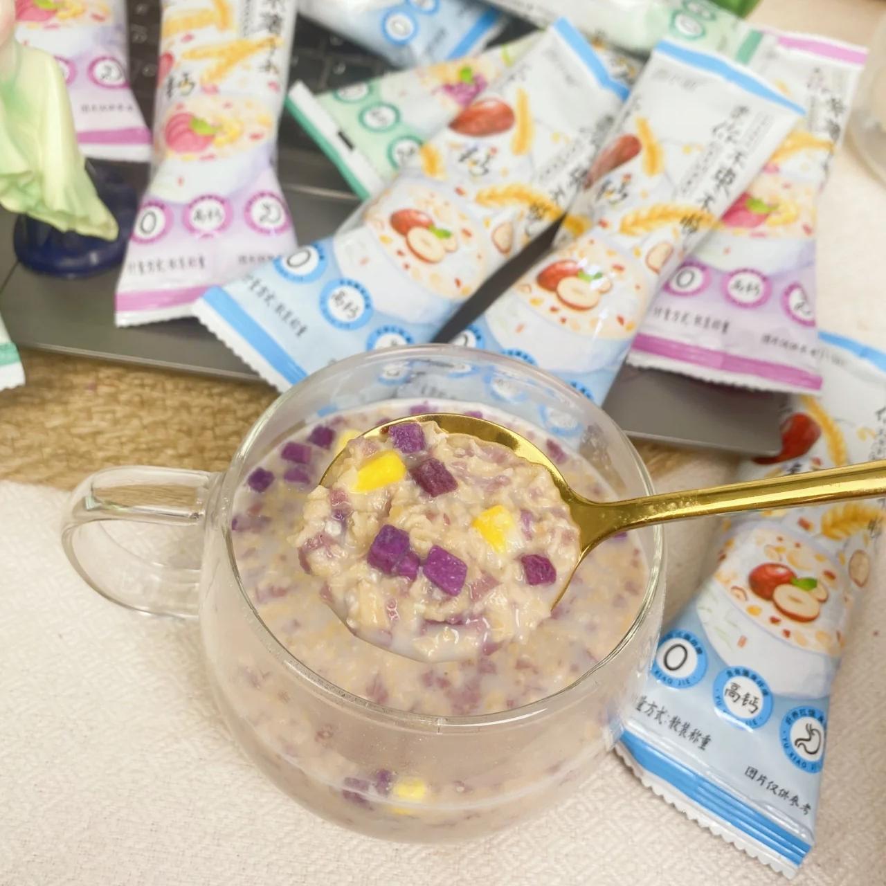 14.36oz/1bag(Includes 10 packages) [YuXiaoJie] Brewed Oatmeal,Two flavors