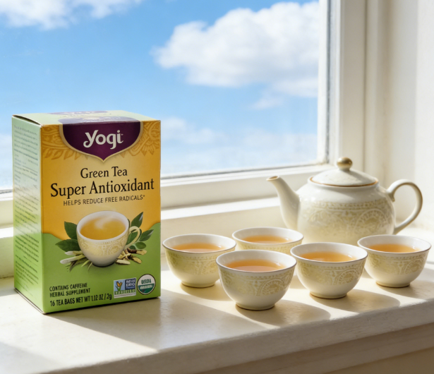 1.13 oz（1Boxed）Yogi Green Tea Super Antioxidant（Super Antioxidant Green Tea），Christmas Gifts，Christmas Snacks，New Year Snacks，Party Snacks