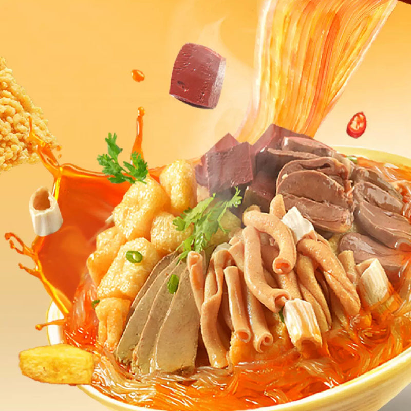 6.38oz（1Bags）Nanjing Street Food Duck Blood Vermicelli Soup,Christmas Gifts，Christmas Snacks，New Year Snacks，Party Snacks