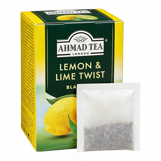 1.41oz，1Boxed，AHMAD TEA（Yaman Tea）Lemon Scented Black Tea（20 Bag），Christmas gifts