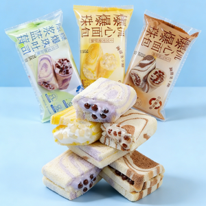 1.2LB/Explosive Pop Beads Toast Mixed Flavors,Fun Popping Boba & Topping on Soft Toast, Bursting with Fruity Juices in Assorted Flavors, A Surprising & Playful Snack for Kids and the Young at Heart