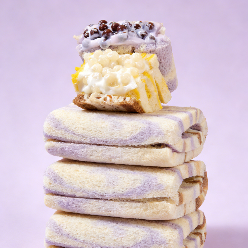 1.2LB/Explosive Pop Beads Toast Mixed Flavors,Fun Popping Boba & Topping on Soft Toast, Bursting with Fruity Juices in Assorted Flavors, A Surprising & Playful Snack for Kids and the Young at Heart