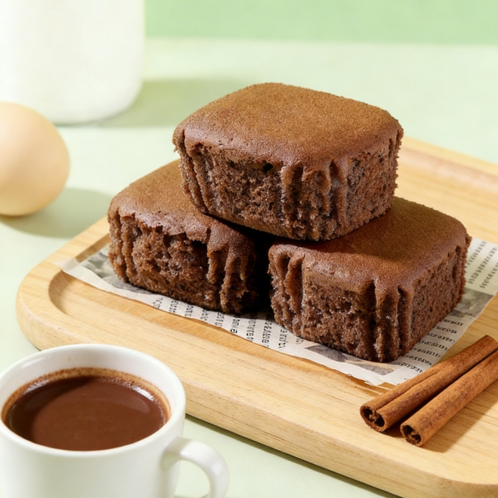 11.32oz/1bag(Includes 6 packages) Chocolate Flavored Water Milk Cake,Luxurious Cake Made with Rich Water Buffalo Milk & Cocoa, Incredibly Moist & Smooth, Indulgent Gourmet Dessert