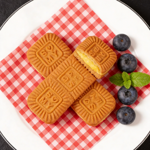 10.43oz/1bag Caramel Filled Cookies,Crispy Butter Cookies, Irresistibly Sweet & Buttery, Perfect Indulgent Treat for Dessert, Coffee Breaks, or a Moment of Craving