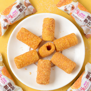 7.95oz/1bag Coconut Yellow Crispy Rolls,Light & Crispy Fried Roll Pastry Infused with Coconut Flavor, Sweet, Fragrant & Addictively Crunchy, Tropical Snack Perfect for Tea Time or a Sweet Craving