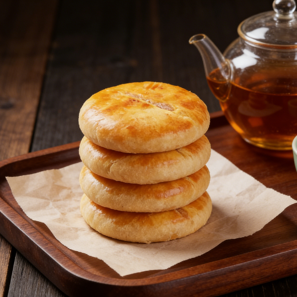 11.4oz/1bag (Includes 12 packages) Wife's Cake,Traditional Chinese Pastry,Classic Cantonese Snack Perfect for Tea Pairing, Gifting, and Family Sharing