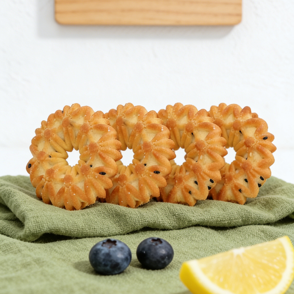 5.38oz/1bag  Popular Danish Cookies,Party Snacks,Crispy, Buttery & Delicate, The Perfect Shareable Treat for Holiday Gatherings, Tea Time, or as a Hostess Gift