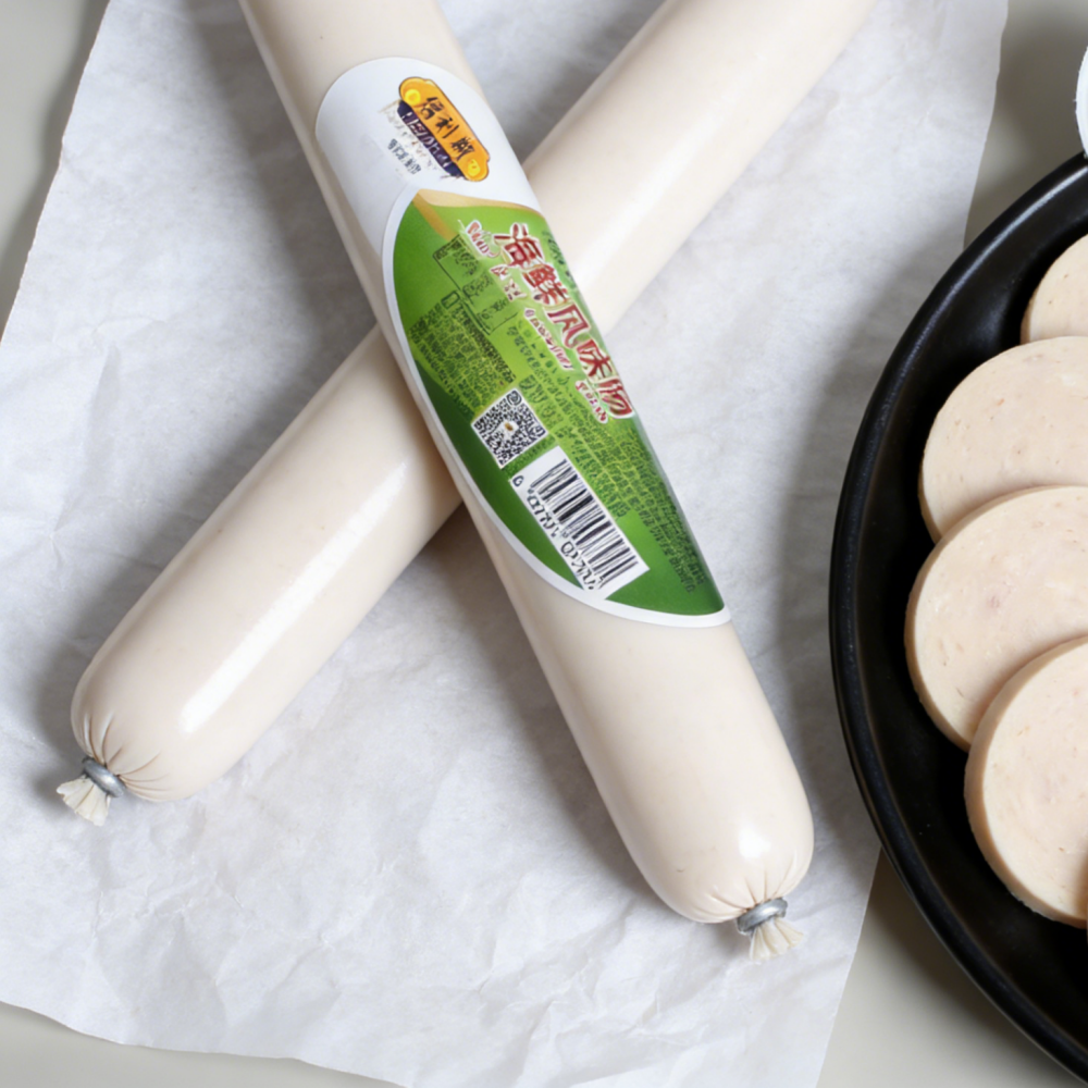 14.11oz/1bag Seafood Sausage,Savory Sausage Made with Select Fish & Seafood, Versatile for Instant Noodles, Hot Pot, Breakfast, or a Protein-Rich Snack