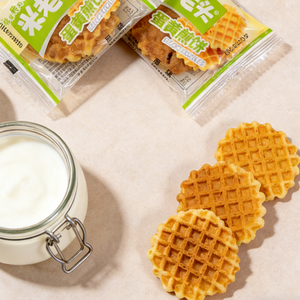 8.51oz/1bag(Includes 8 packages) Egg yolk pancake,Crumbly & Rich Shortbread Texture, Irresistibly Salty-Sweet Snack Perfect with Tea or as a Gift