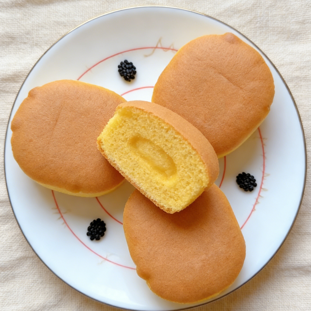 9.1oz/1boxed(Includes 4 packages) Sugar-free Salted Cake,Delicate Sponge Cake with a Subtle Savory Note, No Added Sugar, Light & Satisfying, Perfect for Health-Conscious Snackers, Diabetics, or Low-Carb Diets