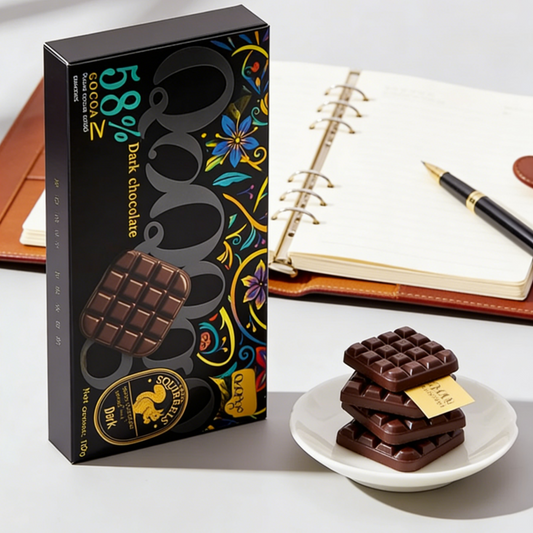5.49oz/1boxed Three Squirrels Chocolate - Assorted Premium Chocolates in a Gift Box, Smooth Melting & Richly Flavored, Perfect Deluxe Treat for Sharing, Gifting, or Personal Indulgence