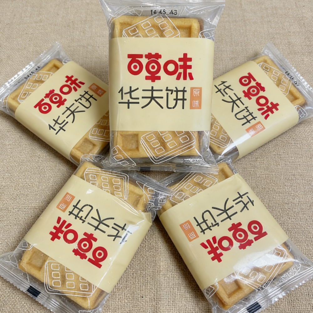 9.58oz/1bag [Baicaowei] Waffle,Party Snacks,Individually Wrapped for Easy Sharing, Sweet & Buttery Flavor Perfect for Parties, Picnics, and On-the-Go Snacking