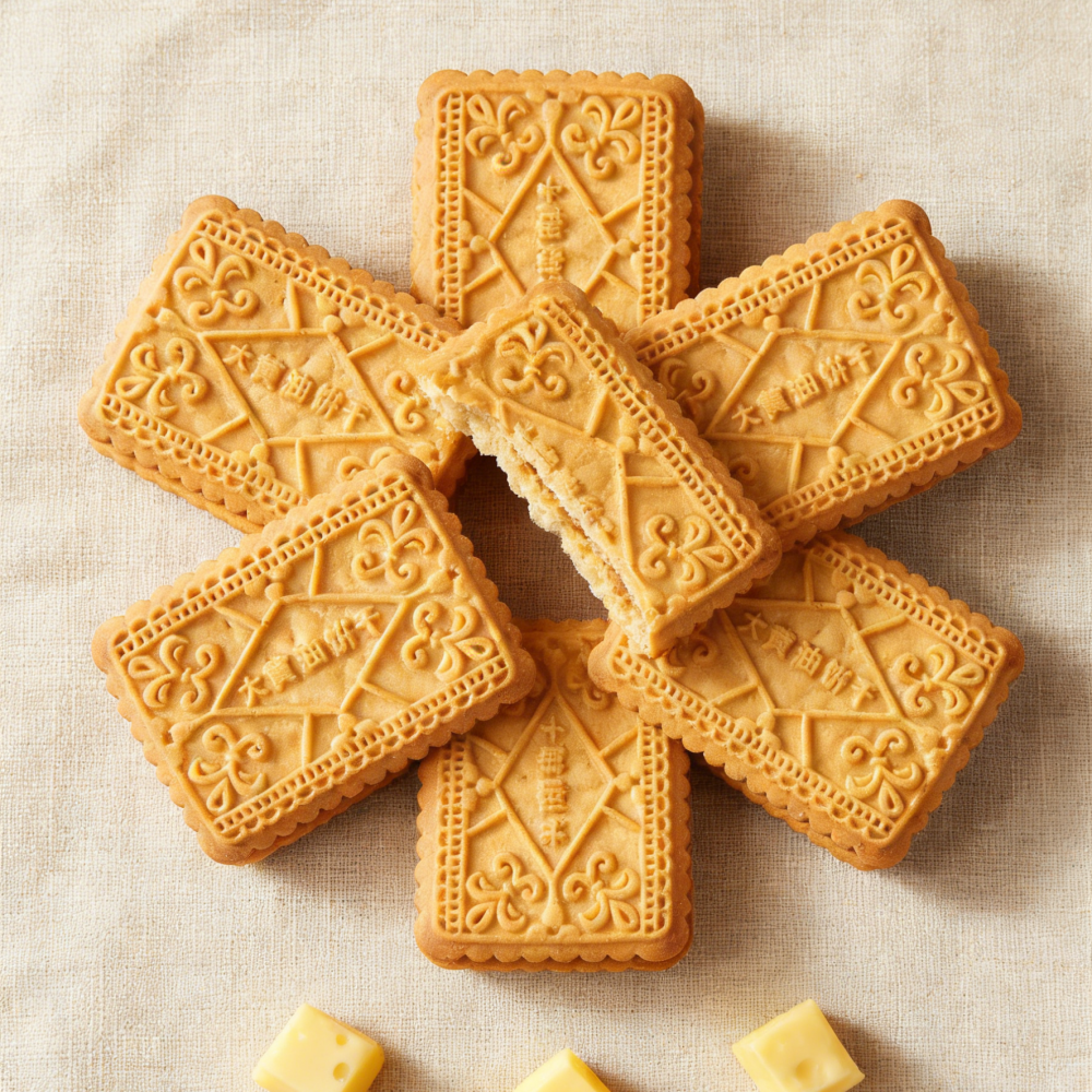 Butter Cookies Cheese Flavor,Crumbly & Melt-in-Your-Mouth, Classic Shortbread Recipe, 6.05oz
