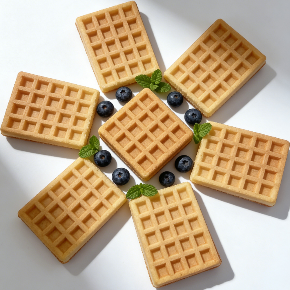 9.58oz/1bag [Baicaowei] Waffle,Party Snacks,Individually Wrapped for Easy Sharing, Sweet & Buttery Flavor Perfect for Parties, Picnics, and On-the-Go Snacking