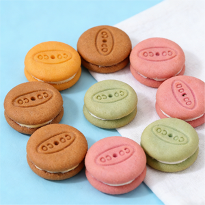 13.4oz/1bag Macaron Flavor Strawberry Flavor Sandwich Cookies,Crispy, Delicate Cookies with Strawberry Cream Filling, Inspired by French Patisserie, Elegant Treat for Afternoon Tea, Gifting, or a Luxurious Snack