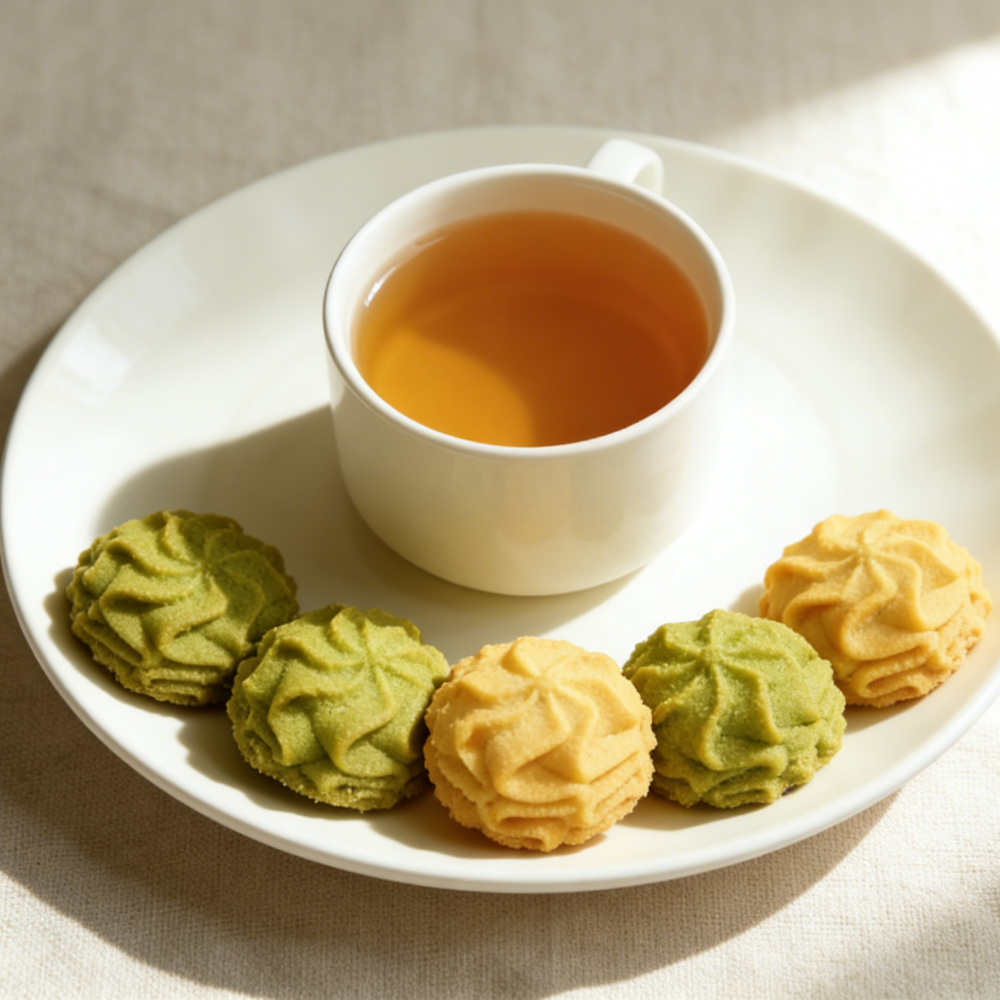10.58oz/1bag Little Flower Cookies（Original Flavor+Matcha flavor）