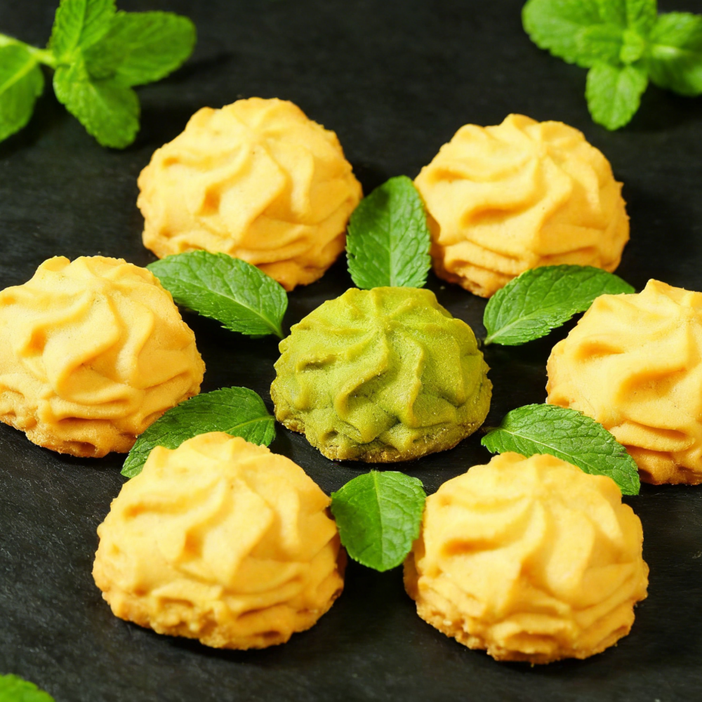 10.58oz/1bag Little Flower Cookies（Original Flavor+Matcha flavor）