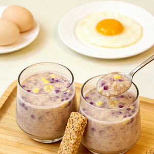 14.36oz/1bag(Includes 10 packages) [YuXiaoJie] Brewed Oatmeal,Two flavors,Just Add Hot Water or Milk for a Wholesome, Hearty Breakfast in Minutes, Perfect for Busy Mornings