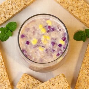 14.36oz/1bag(Includes 10 packages) [YuXiaoJie] Brewed Oatmeal,Two flavors,Just Add Hot Water or Milk for a Wholesome, Hearty Breakfast in Minutes, Perfect for Busy Mornings