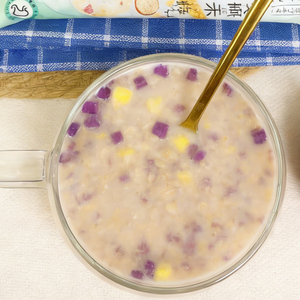 14.36oz/1bag(Includes 10 packages) [YuXiaoJie] Brewed Oatmeal,Two flavors,Just Add Hot Water or Milk for a Wholesome, Hearty Breakfast in Minutes, Perfect for Busy Mornings