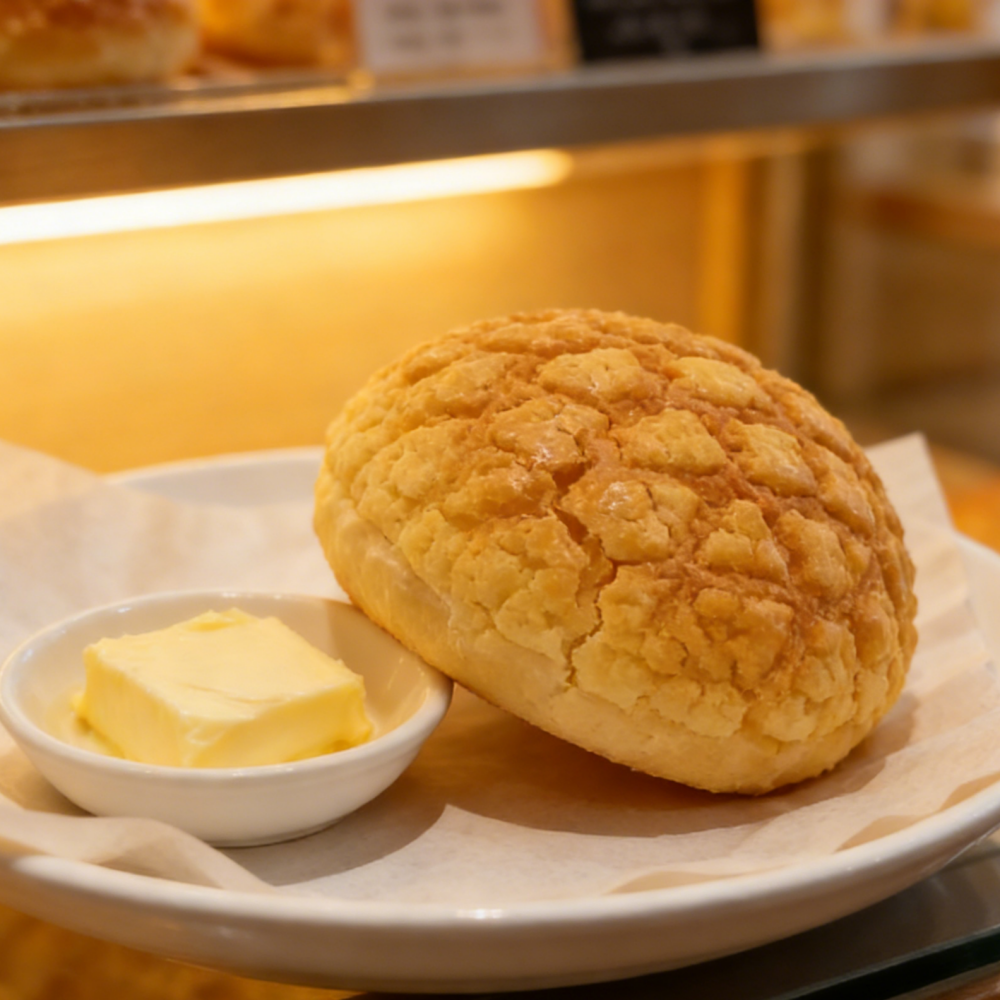 15.81oz/1bag [MaiShi Du] Hong Kong Style Pineapple Bun,Classic Pineapple-Topped Bun with Crispy, Sweet Crust & Soft Milk Bread, Authentic Bakery Treat for Breakfast or Tea