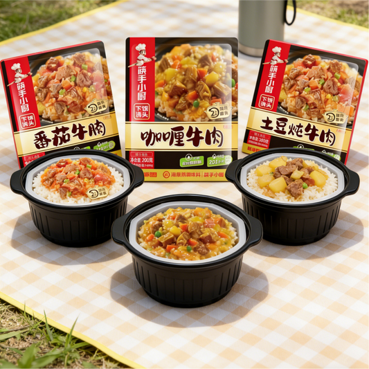 [Hi] Heated and ready to eat,Tomato Beef Brisket/Curry Beef/Beef Stew with Potatoes,Three flavors