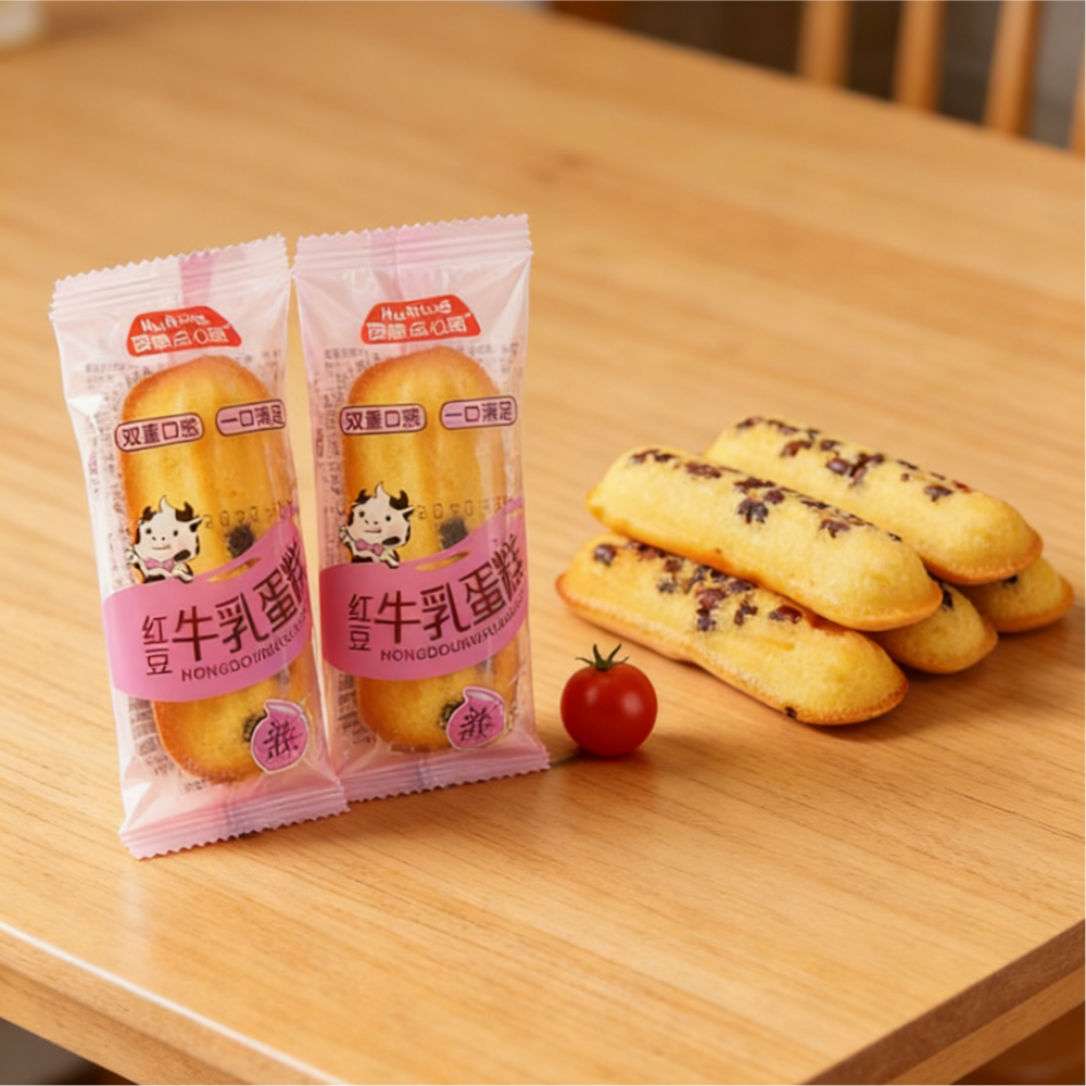 9.97oz/1bag,Banana Red Bean Milk Cake