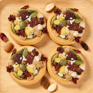 11.8oz/1bag(Includes 30 packages) Nut Pizza Round Cake,Mini Round Cookie with Nuts, Seeds & Dried Fruit, Resembling a Pizza, A Wholesome & Crunchy Bite-Sized Snack Perfect for Sharing