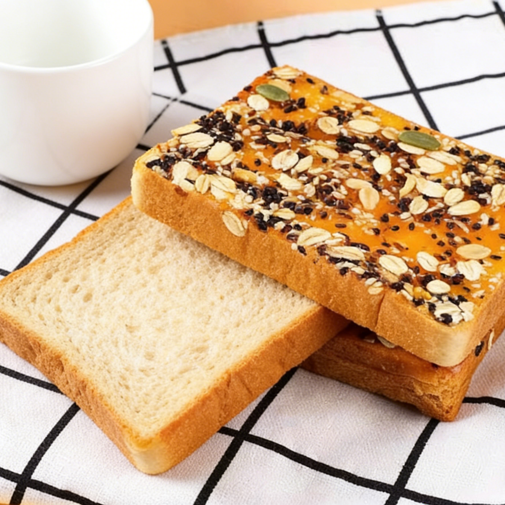 15.44oz(Including 7 packages) [BaiCaoLian]Rock-fired Toast Mixed Pack