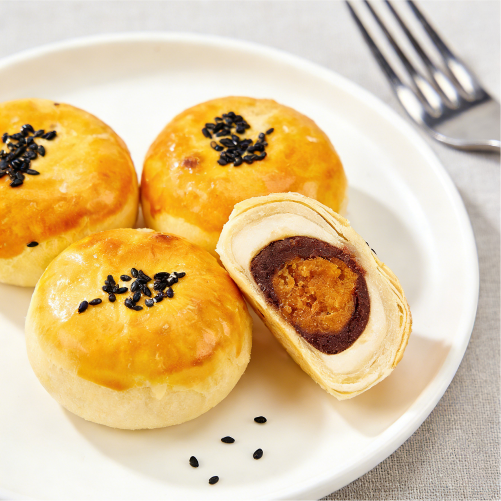 14.02oz/1bad(Includes 6 packages),Snowy Mooncake Salted Egg Yolk Pastry