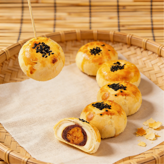 14.02oz/1bad(Includes 6 packages),Snowy Mooncake Salted Egg Yolk Pastry