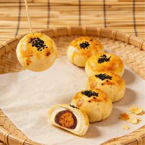 14.02oz/1bad(Includes 6 packages),Snowy Mooncake Salted Egg Yolk Pastry