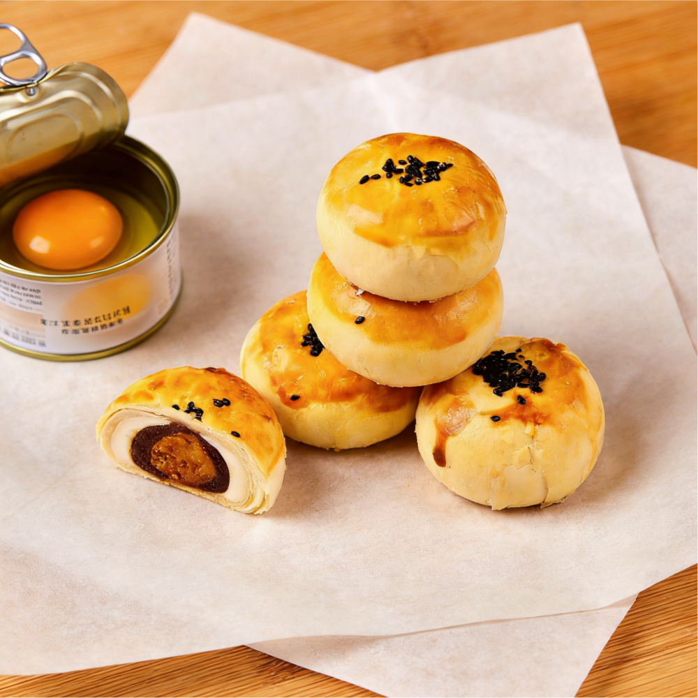 14.02oz/1bad(Includes 6 packages),Snowy Mooncake Salted Egg Yolk Pastry