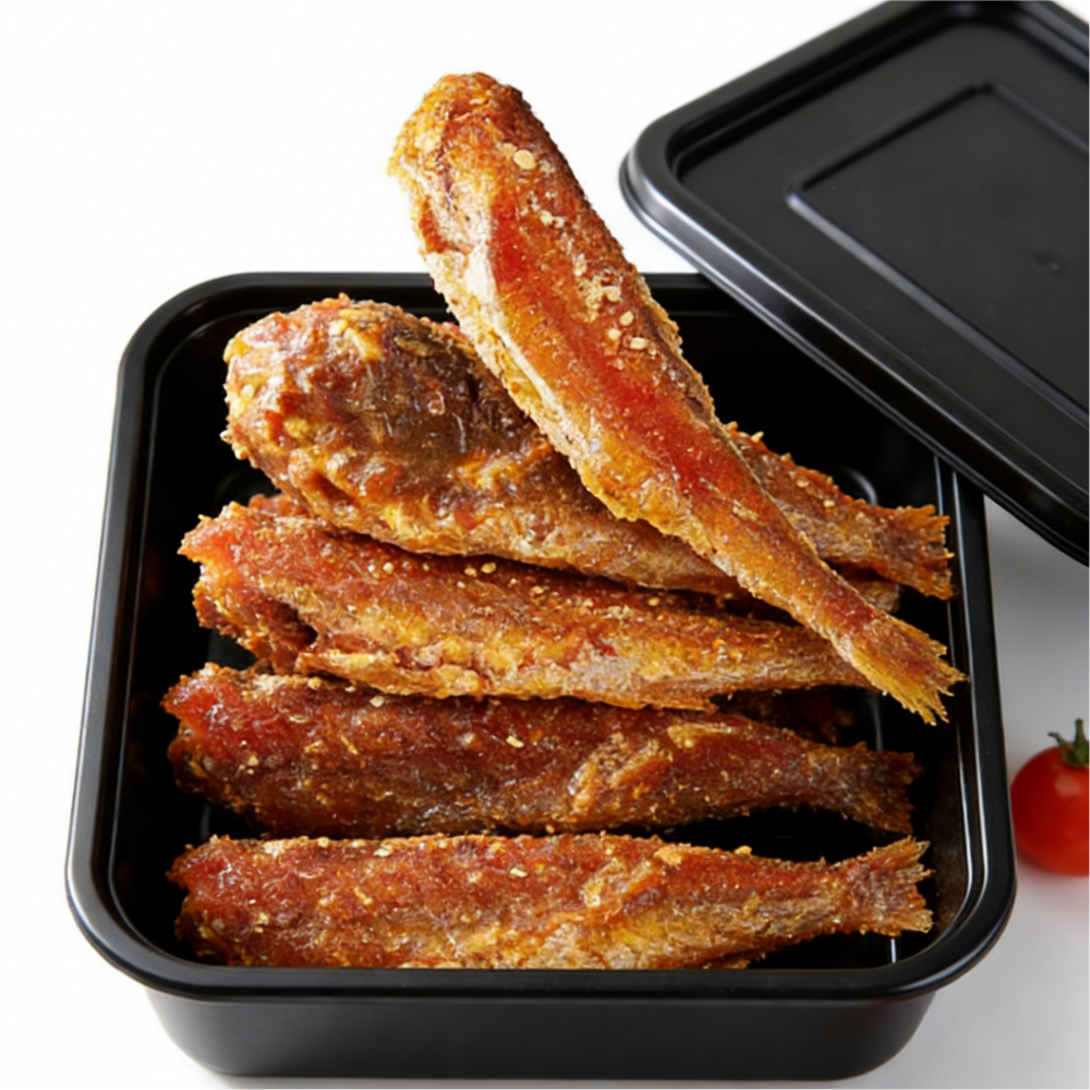 6.89oz/1bag [Juchunyuan] BBQ Spicy Small Yellow Fish