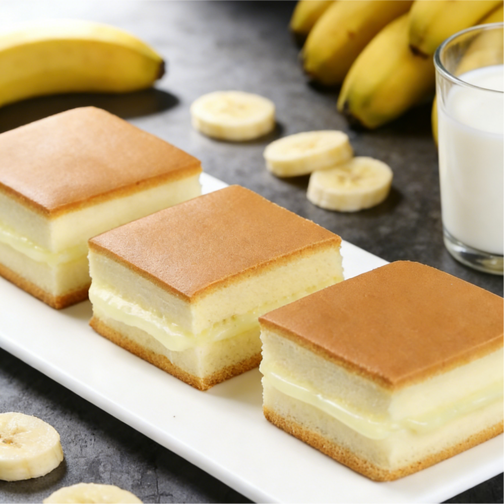11.96oz(Includes ten packages) Banana Milk Flavored Cake,Party Snacks