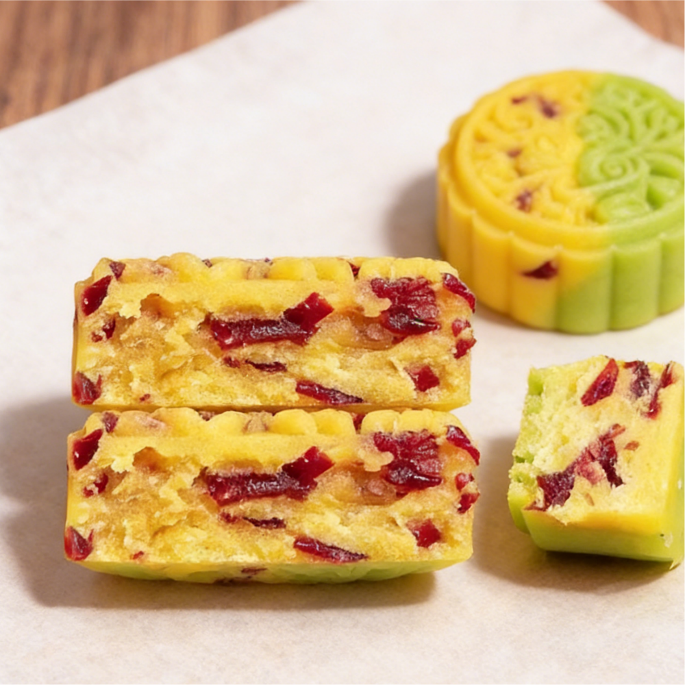 11.09oz(Includes ten packages) Cranberry flavor smoothie Bean paste cake,Party Snacks